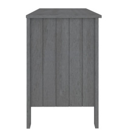 Bureau HAMAR Gris foncé 113x50x75 cm Bois massif de pin