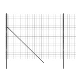 Clôture en treillis métallique anthracite 2,2x25 m