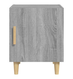 Tables de chevet 2 pcs Sonoma gris Bois d'ingénierie