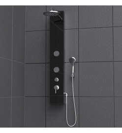 SCHÜTTE Panneau de douche en verre mitigeur GLASDUSCHPANEEL anthracite