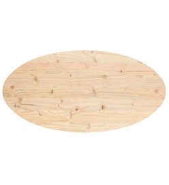 Dessus de table 100x50x2,5 cm bois de pin massif ovale