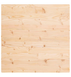 Dessus de table 70x70x2,5 cm bois de pin massif