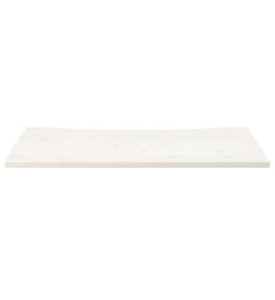 Dessus de bureau blanc 100x60x2,5 cm bois massif de pin