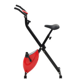 Vélo d'appartement magnétique et mesure du pouls Noir et rouge