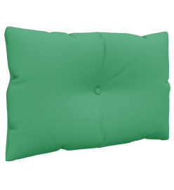 Coussins de palette 2 pcs vert tissu