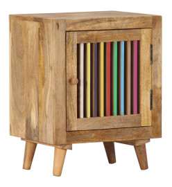 Table de chevet 40x30x50 cm Bois de manguier massif