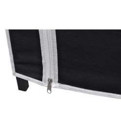 Garde-robe en tissu 2 pcs Noir