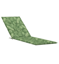 Coussin de chaise longue motif de feuilles tissu oxford