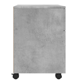 Classeur mobile avec roues Gris béton 45x38x54 cm