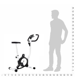 Vélo d'appartement avec résistance à courroie Noir