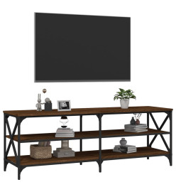 Meuble TV chêne marron 140x40x50 cm bois d'ingénierie