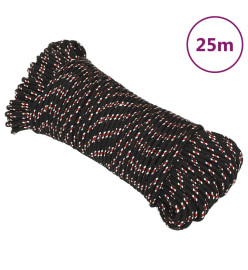 Corde de bateau Noir 5 mm 25 m Polypropylène