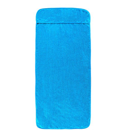 Serviettes de plage 2 pcs turquoise 60x135 cm tissu 400 GSM