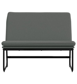 Banc Gris foncé 100x75x76 cm Tissu