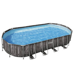 Bestway Ensemble de piscine ovale 7,32x3,66x1,22 m