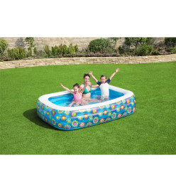 Bestway Piscine gonflable pour enfants Bleu 229x152x56 cm