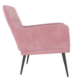 Fauteuil Rose 62x79x79 cm Velours