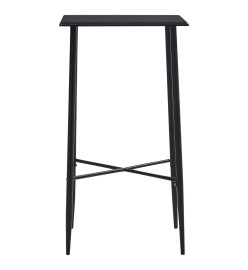 Table de bar Noir 60x60x111 cm MDF