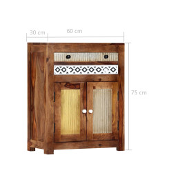 Armoire latérale 60x30x75 cm Bois massif