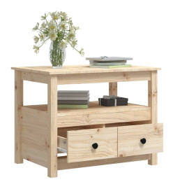 Table basse 71x49x55 cm Bois massif de pin