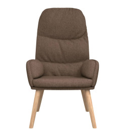 Chaise de relaxation Taupe Tissu