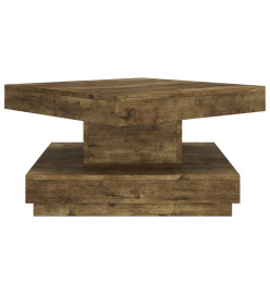 Table basse Marron foncé 60x60x35 cm MDF