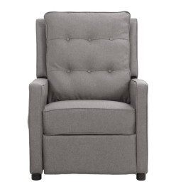 Fauteuil électrique de massage Gris clair Tissu