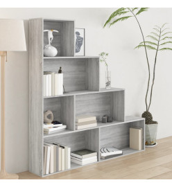 Armoire à livres Sonoma gris 155x24x160 cm