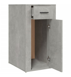 Armoire de bureau Gris béton 40x49x75 cm Bois d'ingénierie