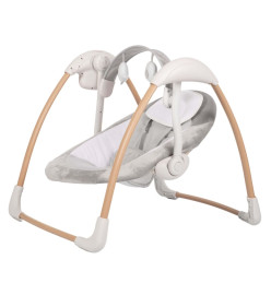 Bo Jungle Transat pour bébé portable Dolphy Naturel et blanc pur