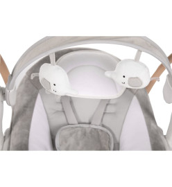 Bo Jungle Transat pour bébé portable Dolphy Naturel et blanc pur