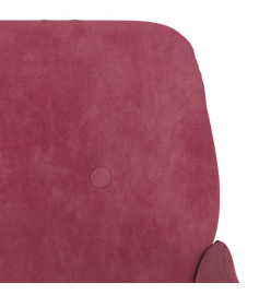 Banc Rouge bordeaux 108x79x79 cm Velours