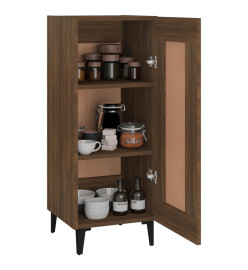 Buffet Chêne marron 34,5x34x90 cm Bois d'ingénierie