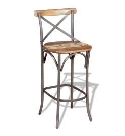 Tabouret de bar Bois de récupération massif