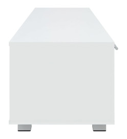 Meuble TV Blanc 140x40x35 cm Bois d'ingénierie