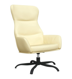 Fauteuil inclinable Crème Similicuir