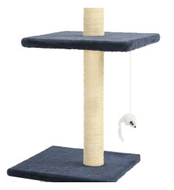 Arbre à chat avec griffoirs en sisal 260 cm Bleu foncé