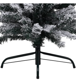 Sapin de Noël artificiel mince flocon de neige vert 120 cm PVC