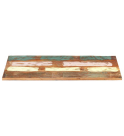 Dessus de table rectangulaire 60x120 cm 25-27 mm Bois récupéré