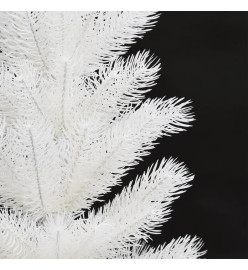 Arbre de Noël artificiel avec LED et boules Blanc 90 cm