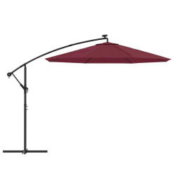 Tissu de remplacement pour parasol déporté Rouge bordeaux 350cm