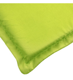 Coussin de chaise longue vert vif 186x58x3 cm tissu oxford