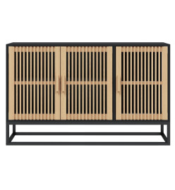 Buffet noir 105x30x65 cm bois d'ingénierie