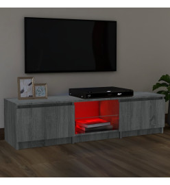 Meuble TV avec lumières LED Sonoma gris 140x40x35,5 cm