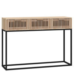 Table console 105x30x75 cm bois d'ingénierie et fer