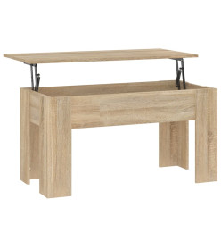 Table basse Chêne sonoma 101x49x52 cm Bois d'ingénierie