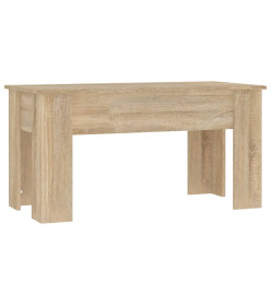 Table basse Chêne sonoma 101x49x52 cm Bois d'ingénierie