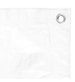 Bâche 180 g/m² 6x8 m Blanc PEHD