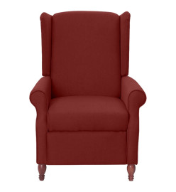 Fauteuil de massage inclinable Rouge bordeaux Tissu