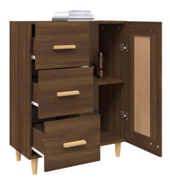 Buffet Chêne marron 69,5x34x90 cm Bois d'ingénierie